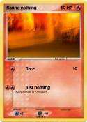 flaring nothing