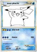 snow pikachu
