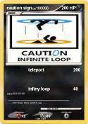 caution sign