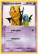 Pikachu and sqiurtle Pikachu and