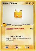 Origami Pikachu