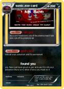 sonic.exe card