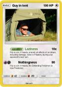 Guy in tent