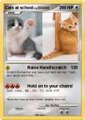 Cats at school