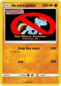 No more ponies