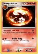 flaming bird