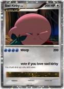 Sad Kirby