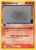 water holding