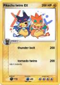 Pikachu twins EX Pikachu twins