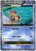 the swimming