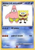 sponge bob and patrick sponge bob and
