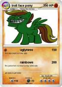 troll face pony