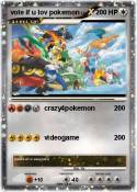 vote if u lov pokemon vote if u lov