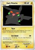 Dark Pikachu Dark Pikachu