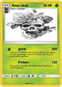 Rose skull