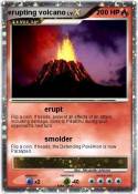 erupting
