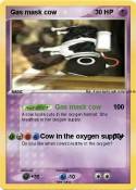 Gas mask cow