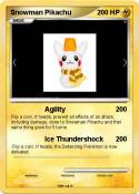 Snowman Pikachu