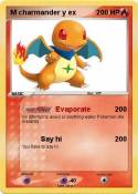 M charmander y