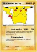 Pikachu want
