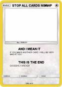 STOP ALL CARDS