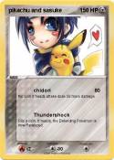 pikachu and sasuke pikachu and