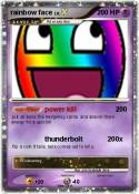 rainbow face