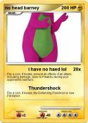 no head barney