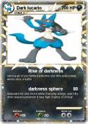Dark lucario Dark lucario