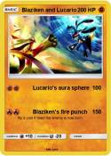 Blaziken and Lucario Blaziken and