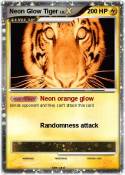 Neon Glow Tiger