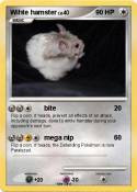 Wihte hamster