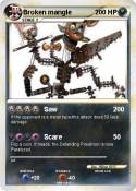 Broken mangle Broken mangle