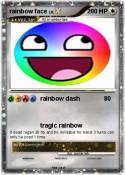 rainbow face