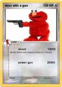 elmo with a gun