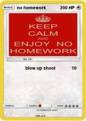 no homework