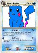 blue Pikachu blue Pikachu