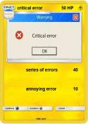 critical error