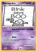 Bink Says Boo