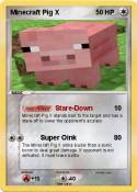 Minecraft Pig X