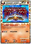 red power rangers red power