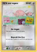PETA and vegans