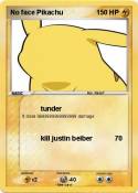 No face Pikachu
