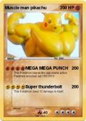Muscle man pikachu Muscle man