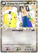 Singing Ash and Pikachu Singing Ash and