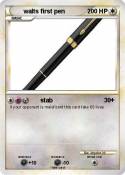 walts first pen