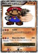Mario with a gun Mario with a