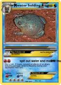 water holding frog water holding