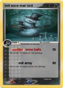 evil snow man