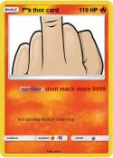 f**k thor card